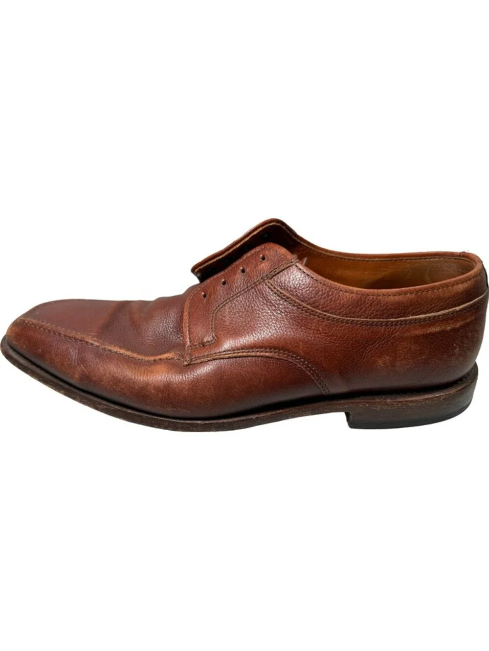 Allen Edmonds Jackson derby shoes Mens Calf Leather Sz US 9.5 D Chili Brown